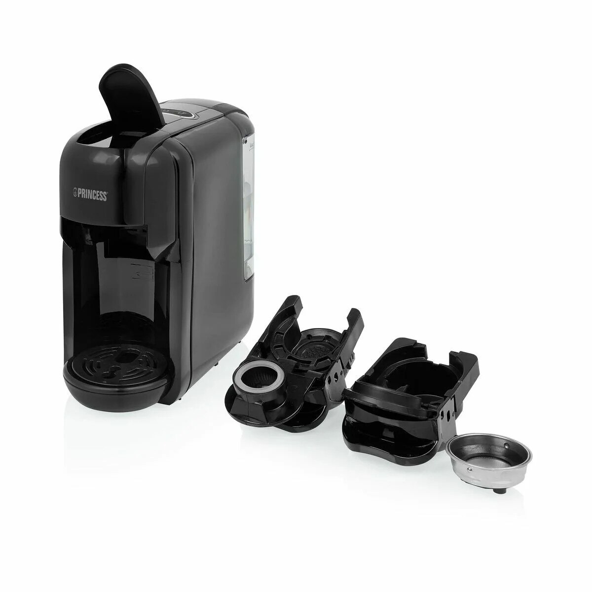 Cafetiera electrica Princess, Plastic, Negru, 1450 W, 600 ml