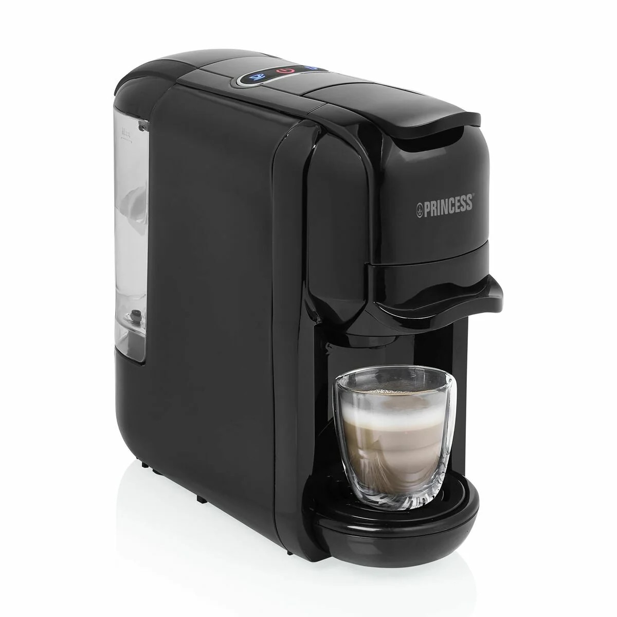 Cafetiera electrica Princess, Plastic, Negru, 1450 W, 600 ml