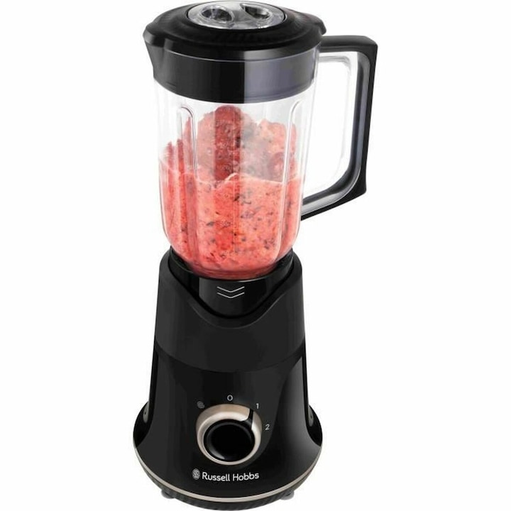 Mini Blender Storcator Portabil Fructe, Emeszon®, BLD1000, Incarcare Acumulator prin Micro USB, Capacitate Blender Electric 300ml, Contine 6 Lame din Inox, Putere 40W cu 21000 RPM, Potrivit pentru Shake-uri cu cereale, fructe, legume, Albastru