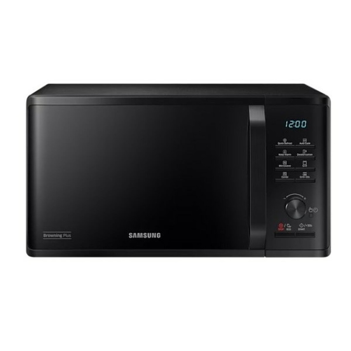 Микровълнова фурна Samsung, 800 W, 23 L, черна, с таймер и функция за размразяване