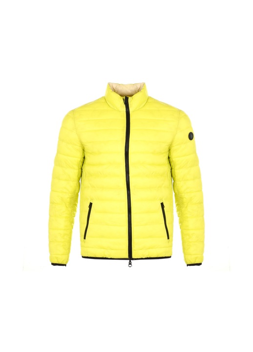 Geaca barbati, U.S. Polo Assn., reversibil, nylon, galben/bej, XL INTL