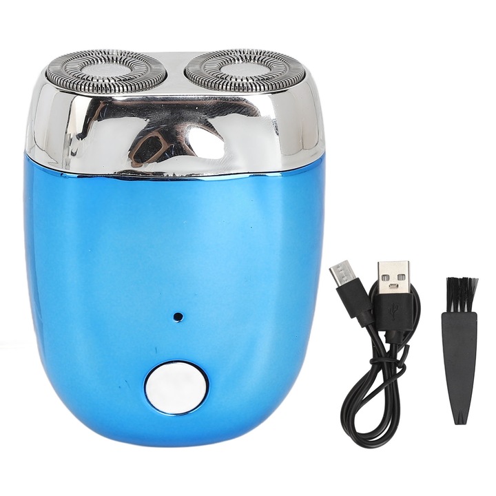 Мини електрическа самобръсначка, Longziming, презареждаща се, магнитна глава, 2 ножчета, преносима