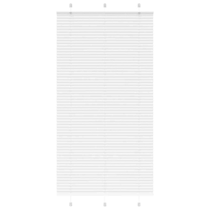 Jaluzea plisata vidaXL, alb, 110x200 cm, Latime tesatura 109,4 cm 4015519