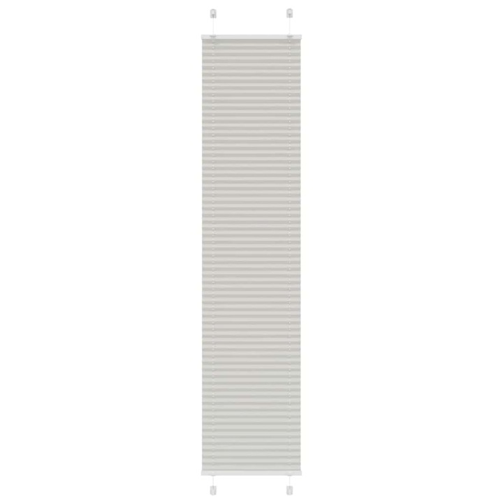 Jaluzea plisata vidaXL, gri, deschis 40x200 cm, Latime tesatura 39,4 cm 4015352