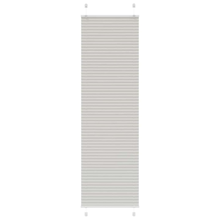 Jaluzea plisata vidaXL, gri, deschis 60x200 cm, Latime tesatura 59,4 cm 4015356