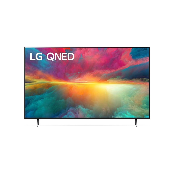 Телевизор LG 50QNED773RB, 50" 4K QNED HDR Smart TV, 3840x2160, DVB-T2/C/S2, Alpha 5 AI 4K Gen6, HDR10/HLG, webOS 23 ThinQ, 4K Upscaling, WiFi 5, Voice Controll, Bluetooth 5.0, AirPlay 2, LAN, CI, HDMI, SPDIF, USB Input, 2 pole Stand, Black 50QNED773RB