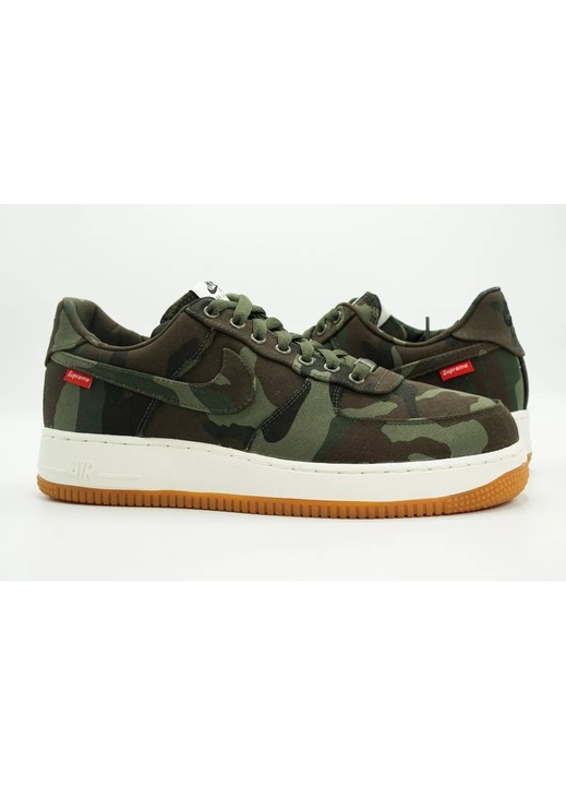 Pantofi sport barbati, Nike, Air Force 1, Supreme, Low Premium '08 NRG 'Camo' 573488-330, Textil, Camuflaj, 42