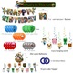Set decoratiuni petrecere Minecraft, Decoratiuni Zile de Nastere Baieti si Fete, Decoratiuni Party Minecraft, Set Tematica Joc TNT Miner Include Banner 'La Multi Ani', Baloane, Accesorii Tort pentru Varstele de 4, 5, 6, 7, 8, 9, 10 Ani