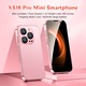 Smartphone mini 3G, Rainbuvvy, XS18 Pro, 2GB RAM, 16GB, Dual SIM, roz