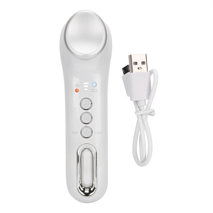 Aparat de masaj pentru ochi Bizaical, rece si cald, 3 moduri, USB, 1000mAh