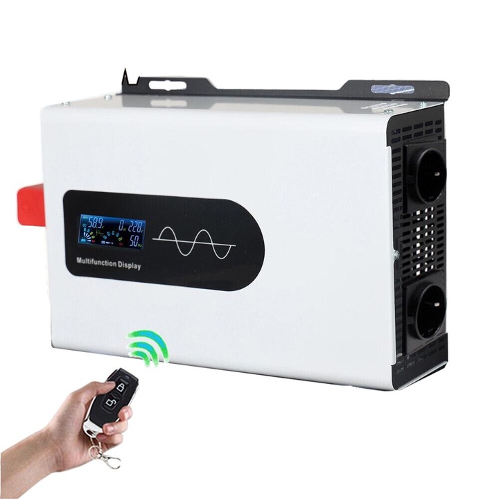 Автомобилен инвертор Cozevdnt, 8000W/12000W, 12V/24V/48V, чиста синусоида