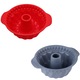 Forma silicon, Hggzeg, Set 2 forme de prajituri, Forme de copt, Antiaderente, Fara BPA, Fara miros, Rezista la temperaturi extreme de la -40°C la +230°C, Pentru cuptor, cuptor cu microunde si masina de spalat vase, 24.5 x 28.5 x 10cm, Rosu/Gri