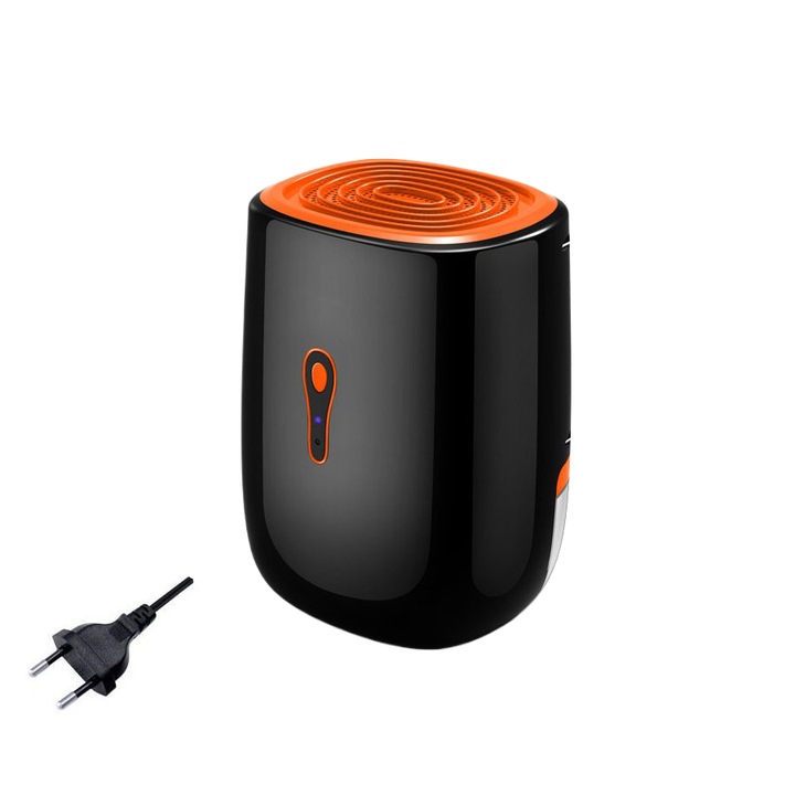 Fudisenn hordozható páramentesítő, 300ml/nap, 800ml, csendes, 20nm-es helyiségekhez, fekete
