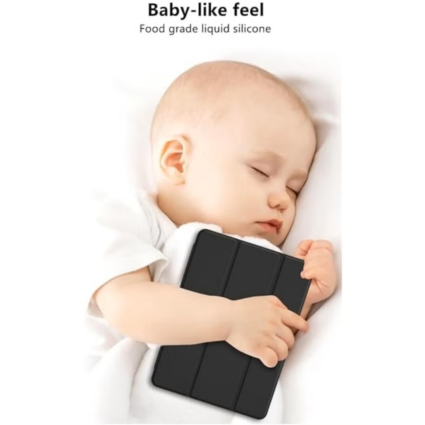 Husa tableta, Xiaomi Redmi Pad SE 8.7 Inch, auto sleep/wake, unghiuri de vizionare, neagra