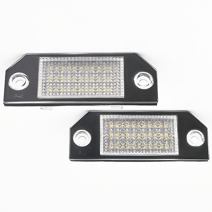 2 db LED-es rendszámtábla lámpa készlet, AjieQaQ, 24SMD, 12V 2003-2007 Ford Focus C-MAX I 03 és 2003-2008 Ford Focus MK2 03-08 modellekhez