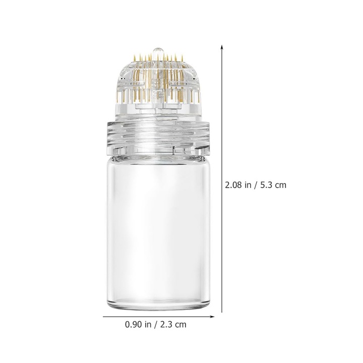 Уред за грижа за лице, zenzmy, бутилка с 20 игли, компактен, 1,5 мм