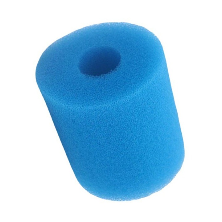 Комплект филтри за басейн от 4 части, за груба филтрация, филтърен материал за аквариум, цилиндрични, син