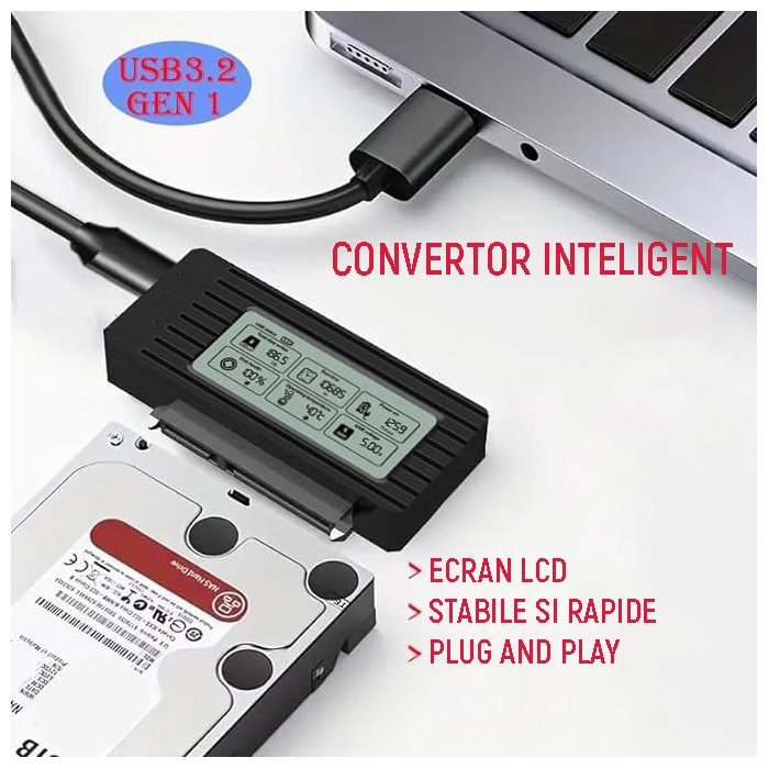 External Rack Enclosure with Smart Display за 2,5 инча и 3,5 инча HDD ...