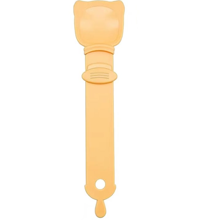 Lingura pentru hranirea pisicilor, 26.5x6.3cm, set de 1 buc, portocalie