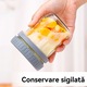 Cupa de Mic Dejun din Sticla Tressino, cu Capac si Lingura, Reutilizabil, Cutie Alimentara pentru Ovaz, 350ml, 2 Piese