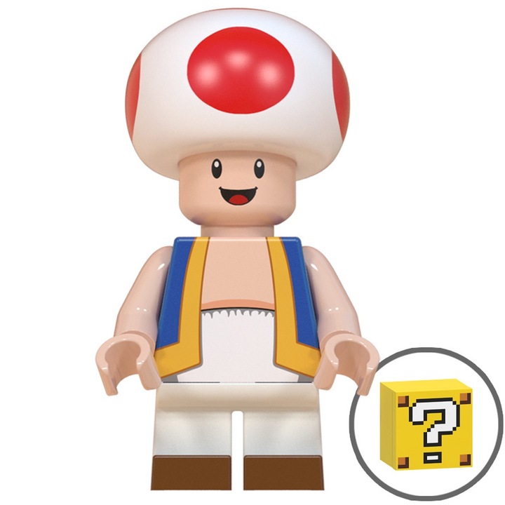 Suvenir personaj joc electronic clasic, alb, 4.5cm