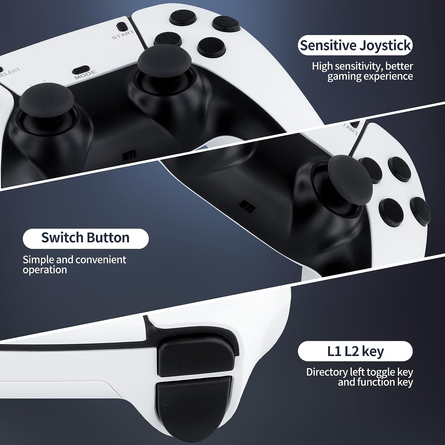 Consola jocuri tip stick, lynker, Cu 2 controler wireless, 20000+ de Jocuri PSP, 64G, Iesire HDMI de inalta definitie, Consola Retro 2.4G, Iesire HDMI, Conectare la TV/TV, Cutie/PC/Laptop/Proiector, Operare usoara si de transportat, Plug si Play, Alb