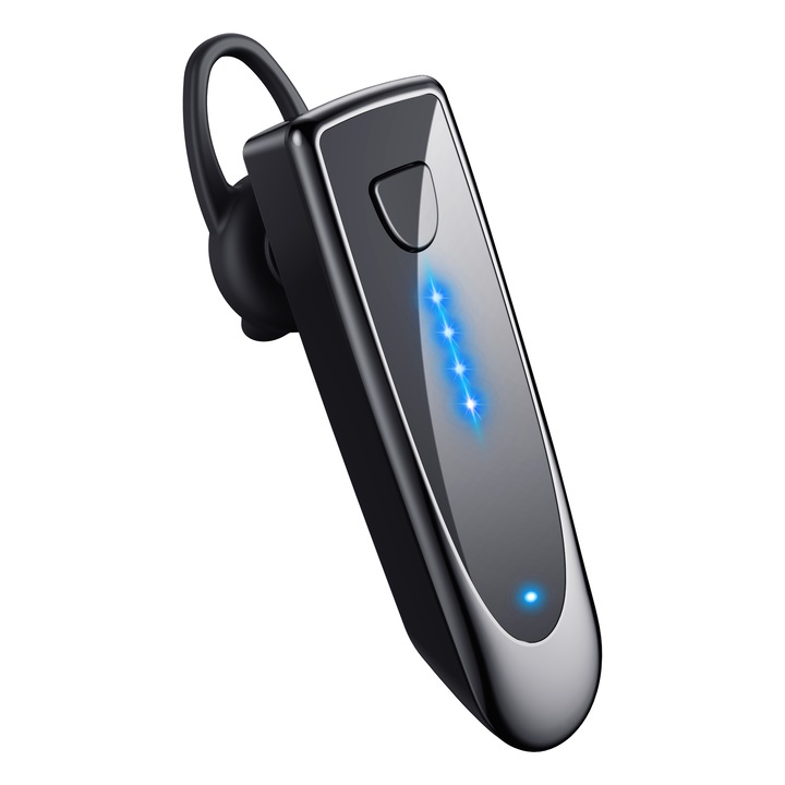 Безжични слушалки, Bluetooth 5.3, микрофон, 24ч живот на батерията, черни, за възрастни