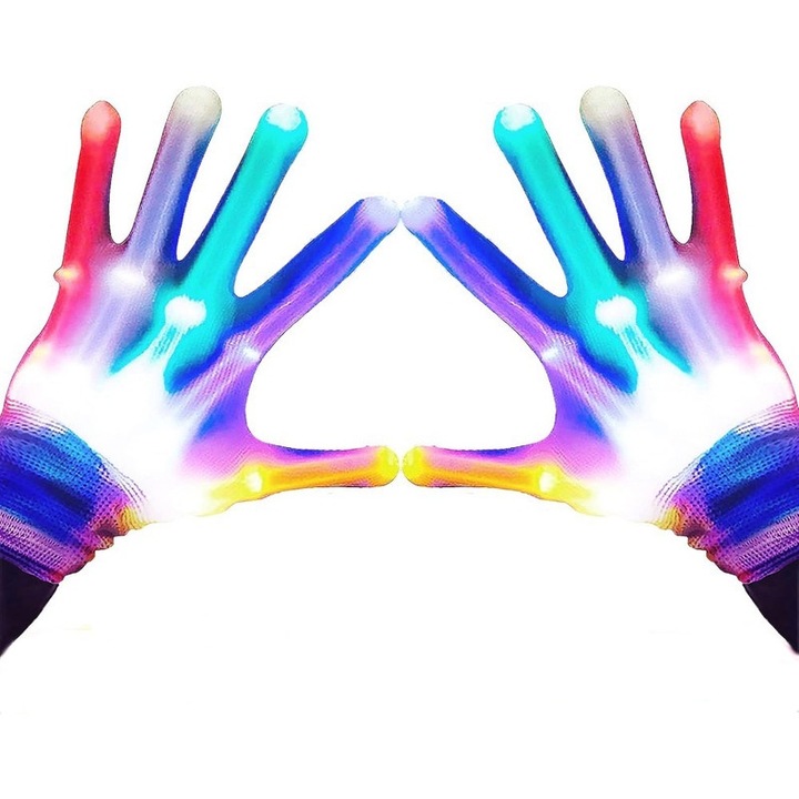 Manusi LED pentru adulti, Ronyes, multicolor