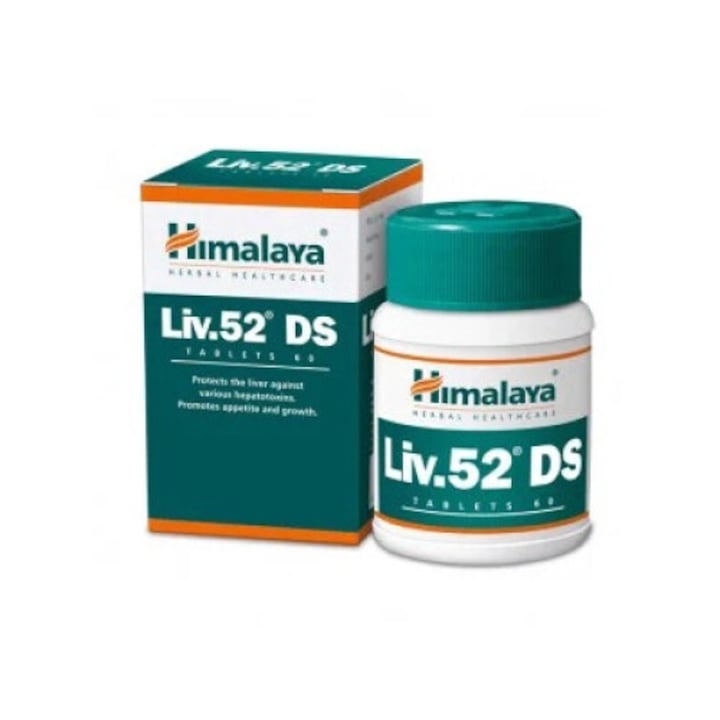 Liv 52 DS, máj- és epehólyag-kiegészítő, 60 tabletta, indiai változat