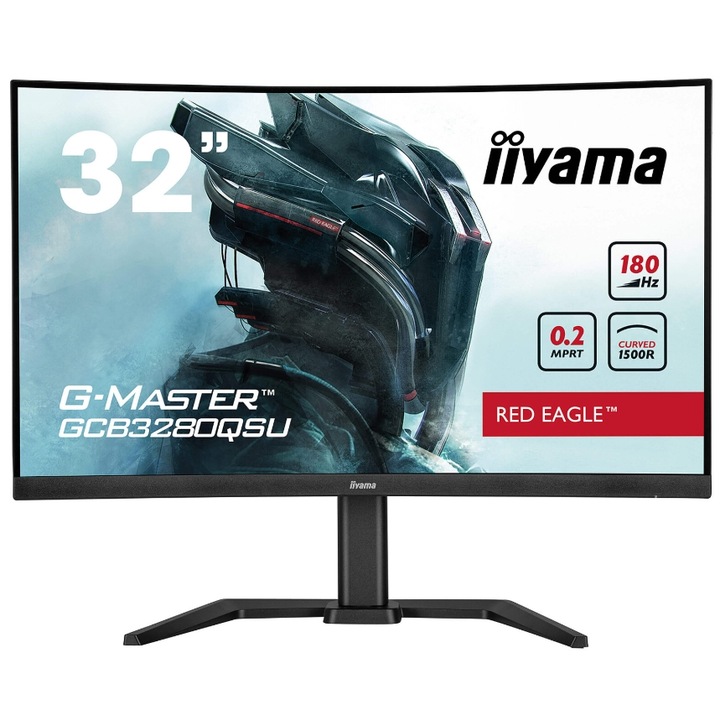 Iiyama G-MASTER GCB3280QSU-B2 számítógép monitor 80 cm (31.5") 2560 x 1440 pixelek Dual QHD LED Fekete (GCB3280QSU-B2)