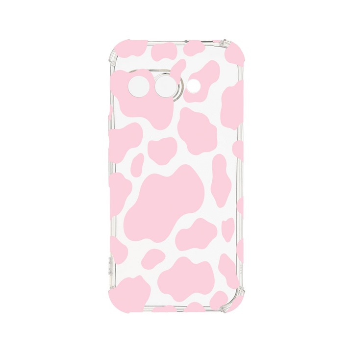 Husa pentru Google Pixel 9a, BestCase® Anti Shock 1.5MM, Pink Cow, Rezistenta La Socuri, Protectie camera, ecran si colturi, AS 786