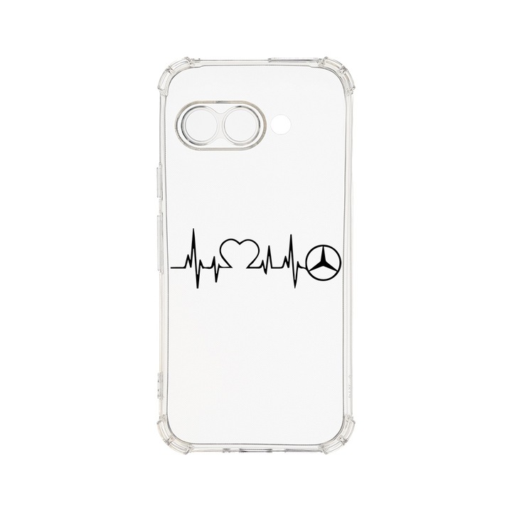 Husa pentru Google Pixel 9a, BestCase® Anti Shock 1.5MM, I Love Mercedes Benz, Rezistenta La Socuri, Protectie camera, ecran si colturi, AS 1637