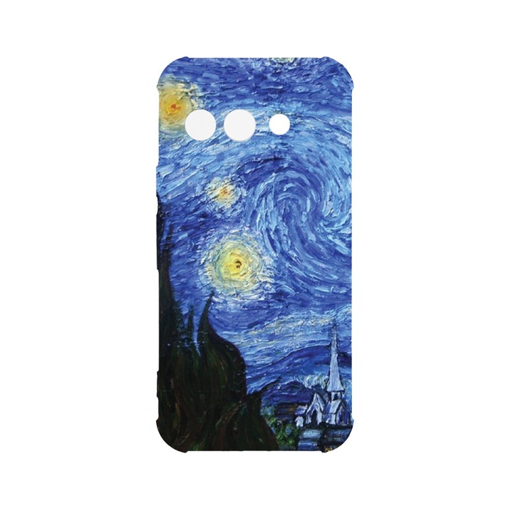 Husa pentru Google Pixel 9a, BestCase® Anti Shock 1.5MM, Van Gogh - Starry Night, Rezistenta La Socuri, Protectie camera, ecran si colturi, AS 1269