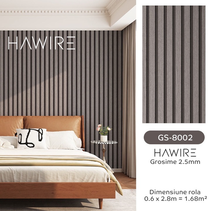 HAWIRE GS-8002 3D самозалепващ се тапет, За стена или таван, Водоустойчив, Силно лепило, Лесен за монтаж, Площ на покритие 1,68 кв.м, Ролка 0,6x2,8 м, Дебелина 2,5 мм