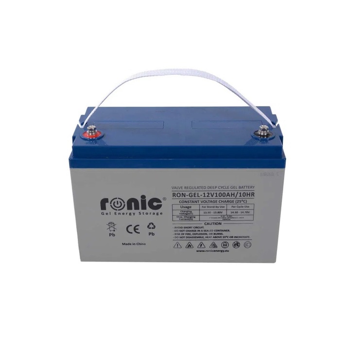 Baterie/Acumulator RONIC GEL deep cycle, 12V/100Ah (10HR)