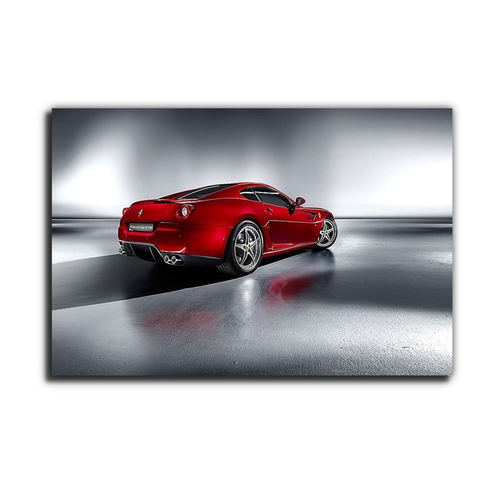 Piros Ferrari, vászonkép, 100x65