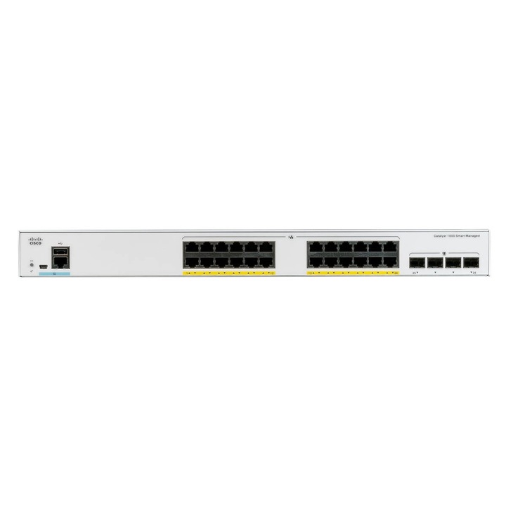 Kapcsoló Cisco Catalyst 1000 24 PORT GE/POE 4 X 10G SFP fehér