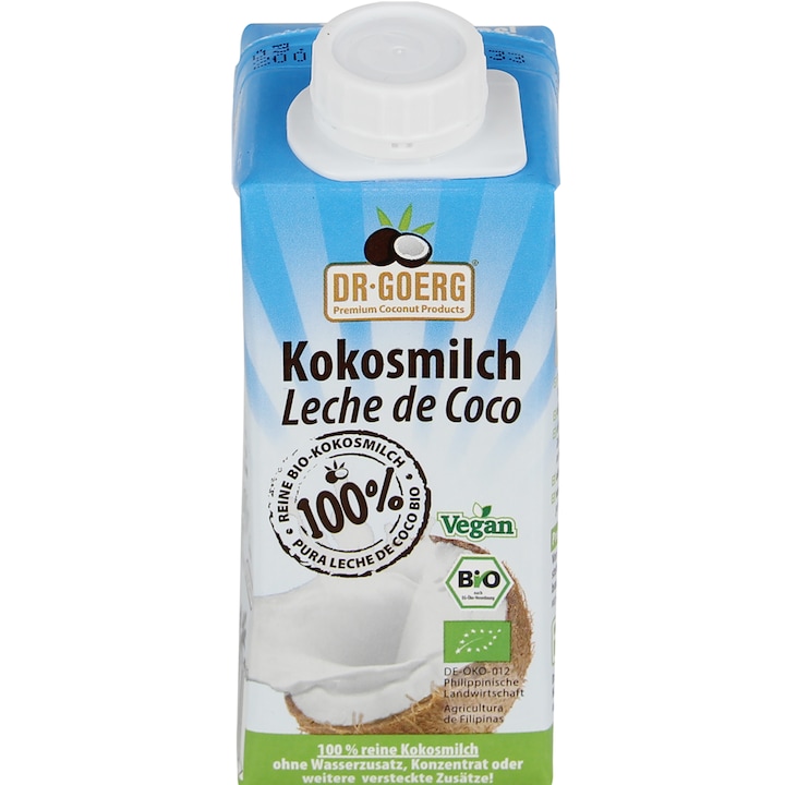 Bautura Bio de Cocos 100 % Dr.Goerg 200 ml