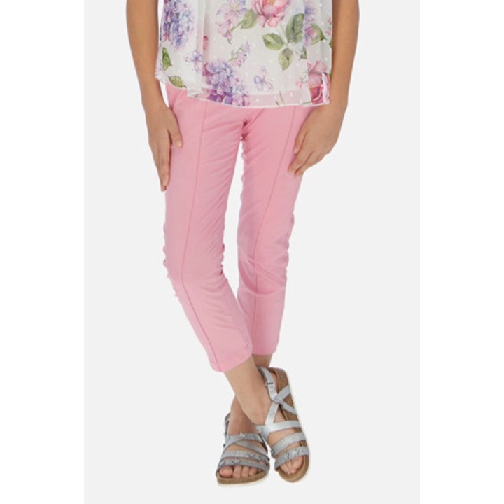 Mayoral gyerek nadrág, egyenes, rózsaszín, 97% pamut, zsebekkel, 158 CM