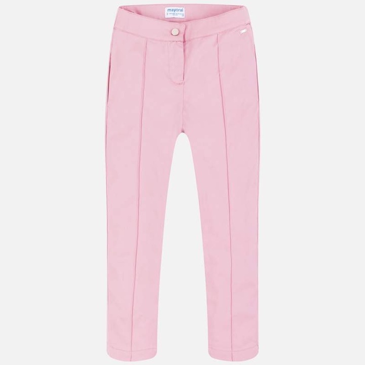 Mayoral gyereknadrág, egyenes, rózsaszín, 97% pamut, gombos, 164 CM