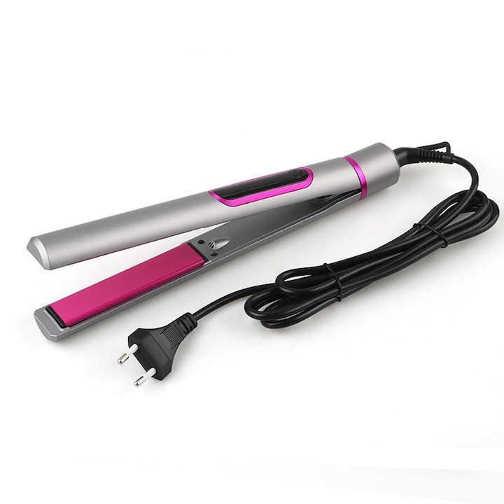 Преса за коса, Remington, Fudisenn, 55 W, дизайн на цифров дисплей, дизайн на плаващ панел, дизайн на въртящ се захранващ кабел, регулируем до 230 градуса, 9 температурни нива, сив, 33,5x3,5x3,2 cm