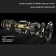 Сешоар, Fudisenn, монтаж на стена, Turbo, 22000RPM, Thermo Control технология, 2 настройки на скоростта, 3 настройки на температурата, DC мотор, Процес на поцинковане, нисък шум, за хотел, съблекалня или баня, 1200W, бял, 23.5x13.5x5.5cm