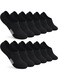 Sosete dama, set 6 perechi, unisex soseta sport, Respirabil, Absorbant de transpiratie, Anti-Frecare, Potrivit pentru agrement si sport, 33-41 EU, Negru