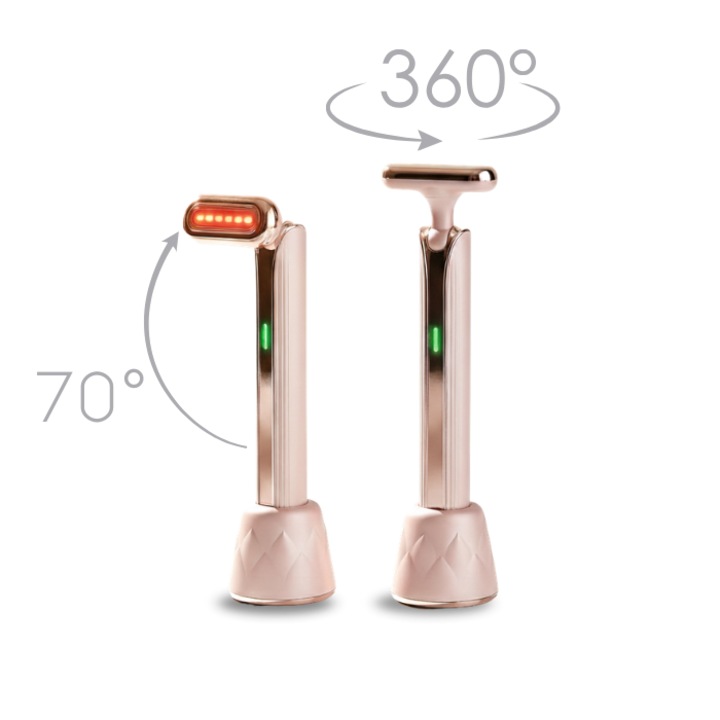 Aparat Ingrijire Faciala Rotativa 4 in 1, AnaStorya by Klevero®, Aparat Facial Electric cu Lumina Rosie pentru Terapie Anti-Imbatranire si Lifting Facial, Masaj Facial pentru Rejuvenare si Reducerea Ridurilor, Design Modern, Portabil si Usor de Utilizat