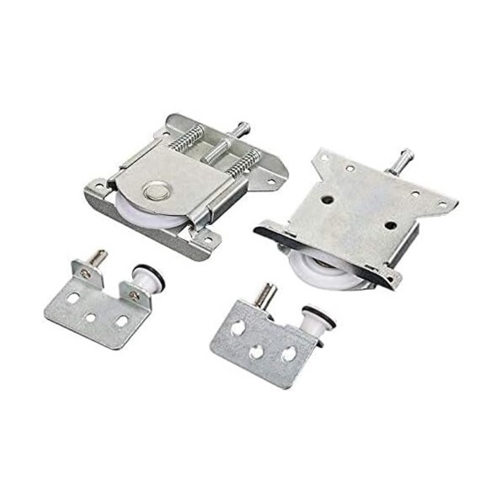 Set accesorii usi, Bizaical, roti pentru usi glisante, material durabil, ajustare inaltime, 30x45cm