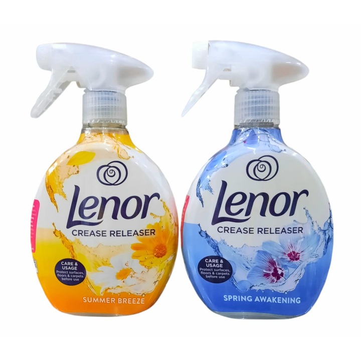 Lenor textil illatosító csomag: Lenor textilfrissítő spray, Spring Awakening, 500ml + Lenor textilfrissítő spray, Summer Breeze, 500 ml