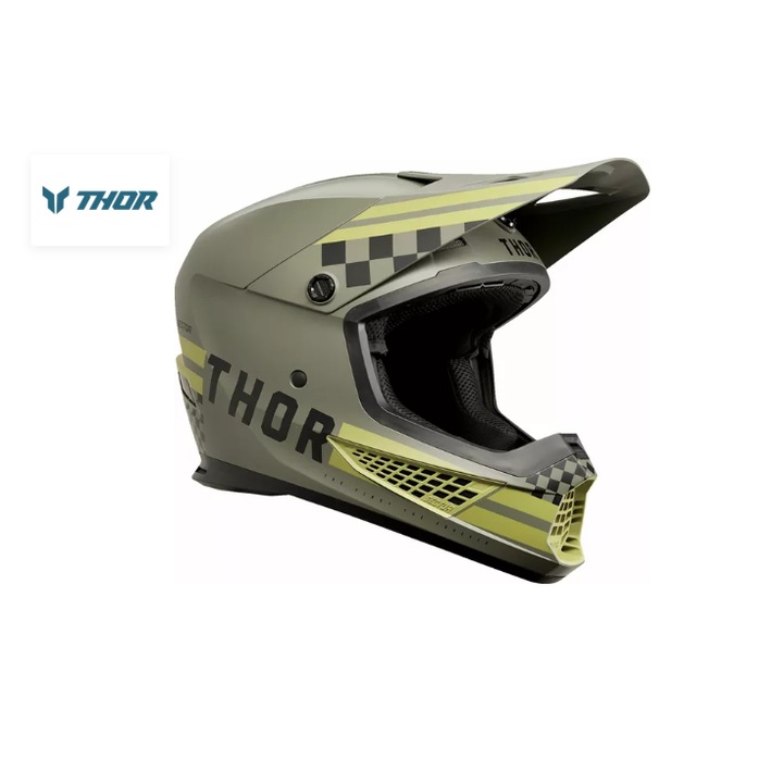 Casca Moto, Thor, Sector, 2 Combat, M Portocaliu