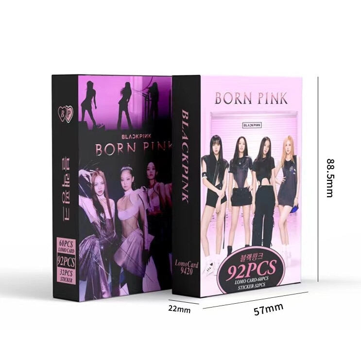 Set cartonase foto kpop, model Blackpink Born Pink, 92 buc - eMAG.ro