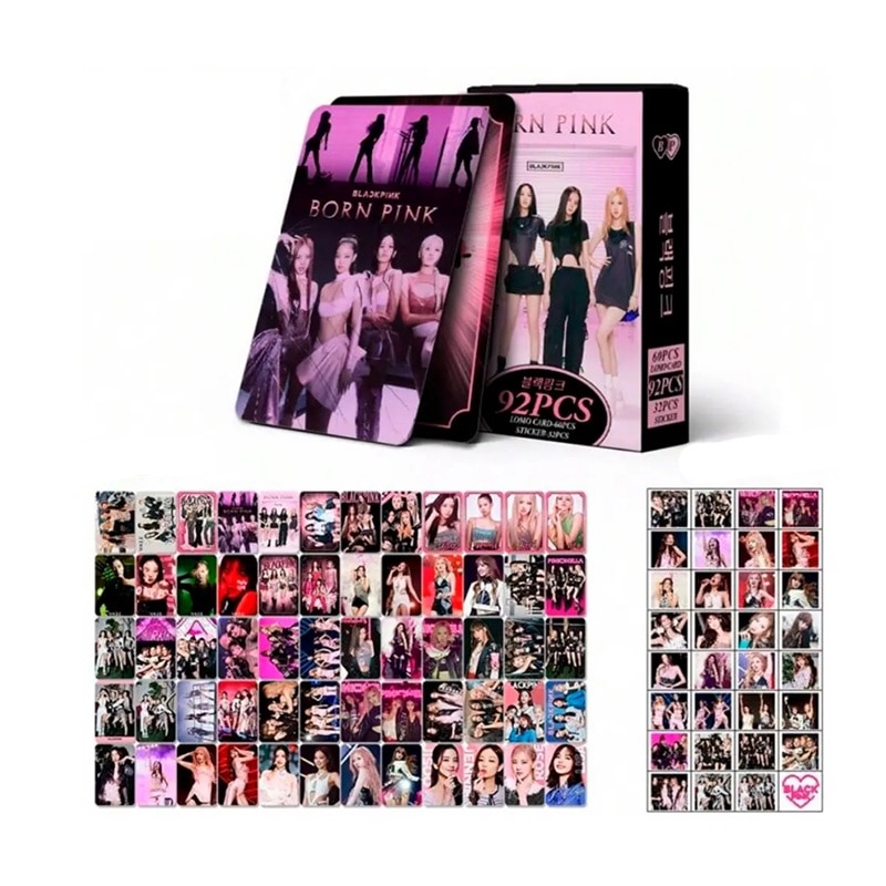 BLACKPINK K-Pop カードコレクション 50 Sets Set de carduri foto Blackpink, multicolor, 78g - eMAG.ro