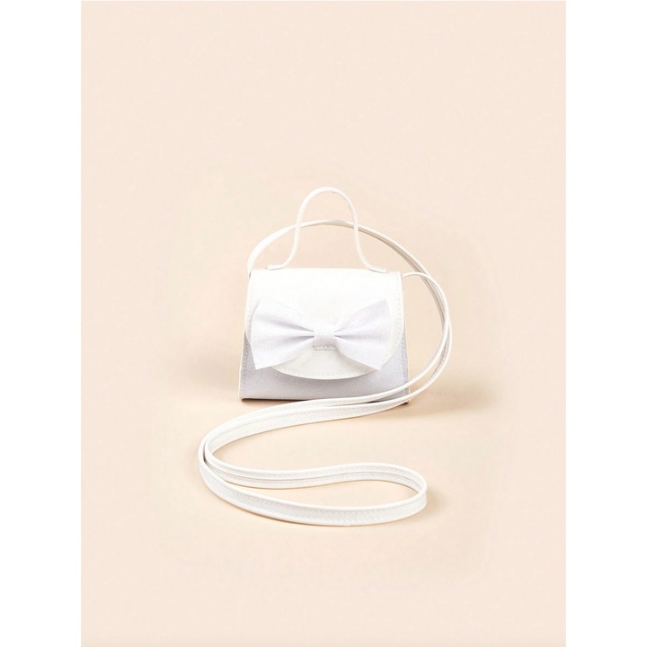 Fehér lánykatáska elegáns masnival – kifinomult kiegészítő különleges és mindennapi alkalmakra